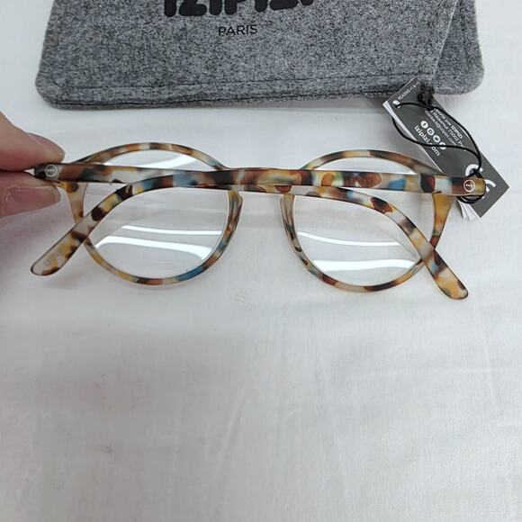 Izipizi Unisex Reading Glasses #D C18 EEC  +1.00/PD =61mm  Blue Tortoise New - Picture 4 of 11